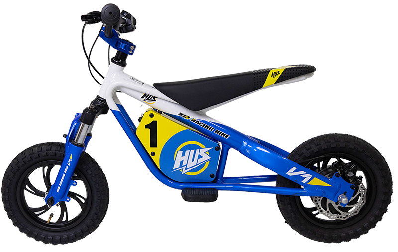 HUS V1 E-Kid con ruote da 12", vista laterale