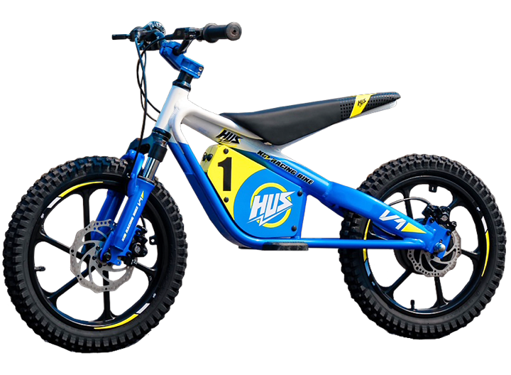 HUS V1 E-Kid con ruote da 16", vista laterale